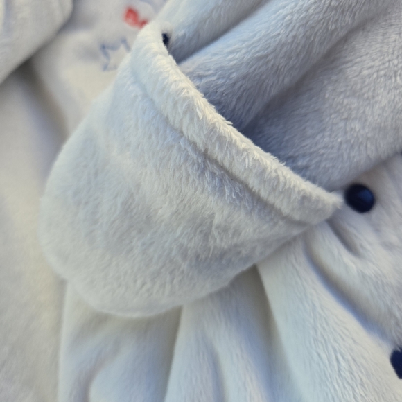 Hooded Sleeper White 0-3 Months - Picture 3 of 9